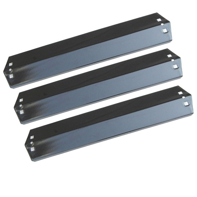 Direct Store Parts DP105 (3-Pack) 18 15/16 x 3 7/8 Inch Porcelain Steel Heat Plates Replacement for CharGriller 3001,3008,3030,4000,5050,5252, for King Griller 3008,5252 Gas Grill - Image 1